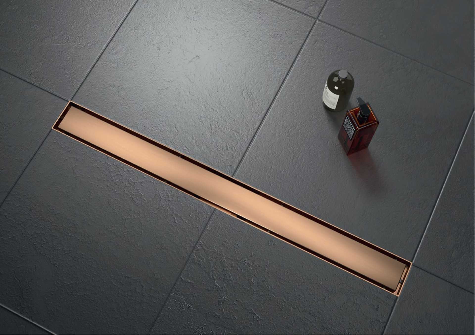 CALHA DE DUCHE HORIZONTAL COM GRELHA LISA