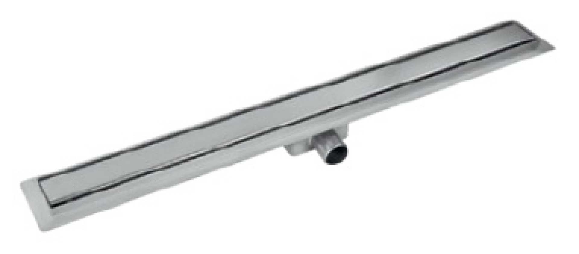 CALHA DE DUCHE HORIZONTAL COM GRELHA LISA  