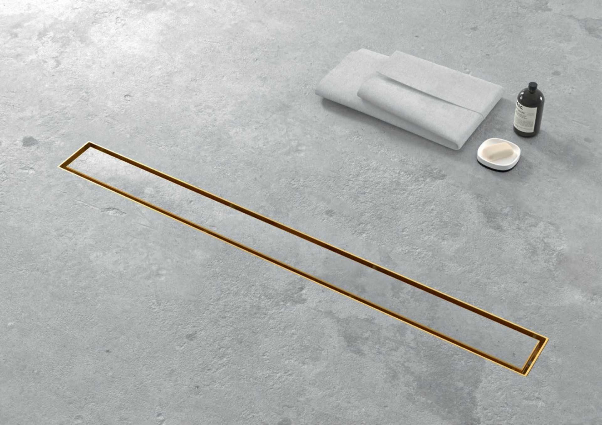 CALHA DE DUCHE HORIZONTAL COM GRELHA INVERTIDA