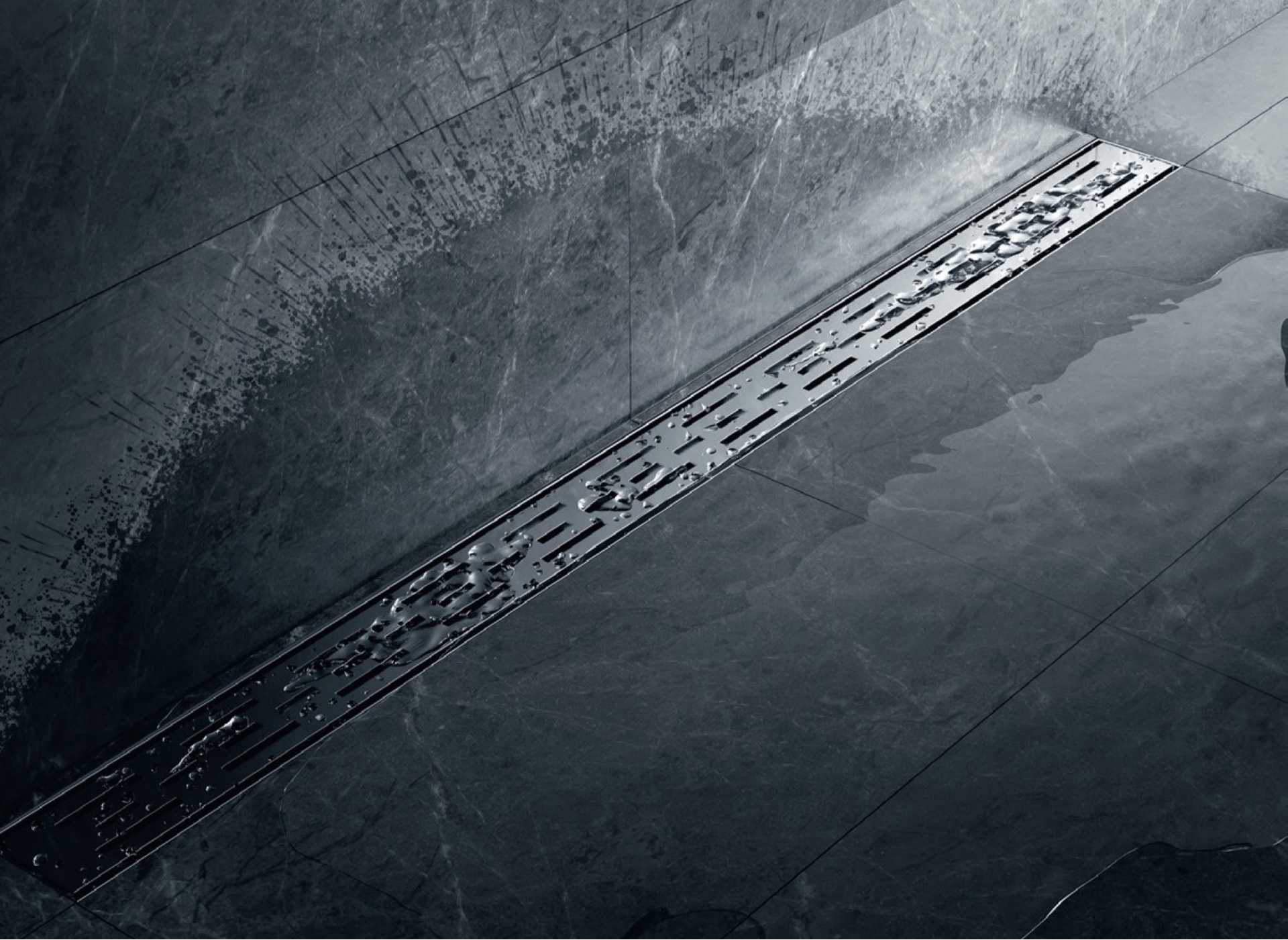 CALHA DE DUCHE HORIZONTAL COM GRELHA PERFURADA