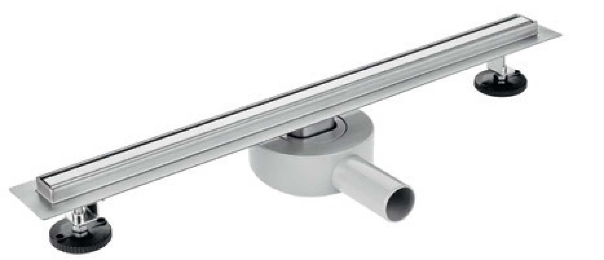 CALHA DE DUCHE HORIZONTAL COM GRELHA SLIM C/ SIFÃO ROTATIVO 360º