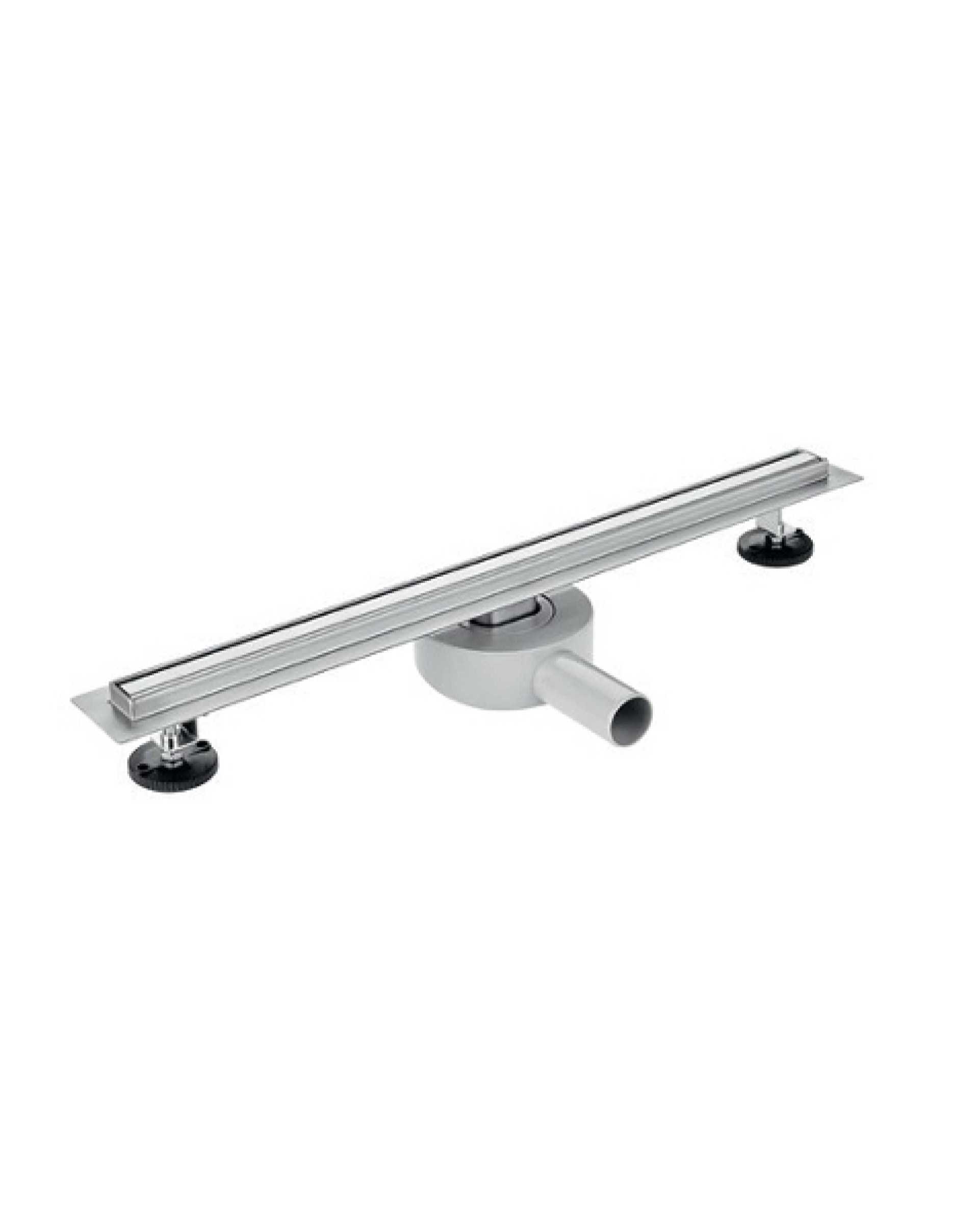 CALHA DE DUCHE HORIZONTAL COM GRELHA SLIM C/ SIFÃO ROTATIVO 360º
