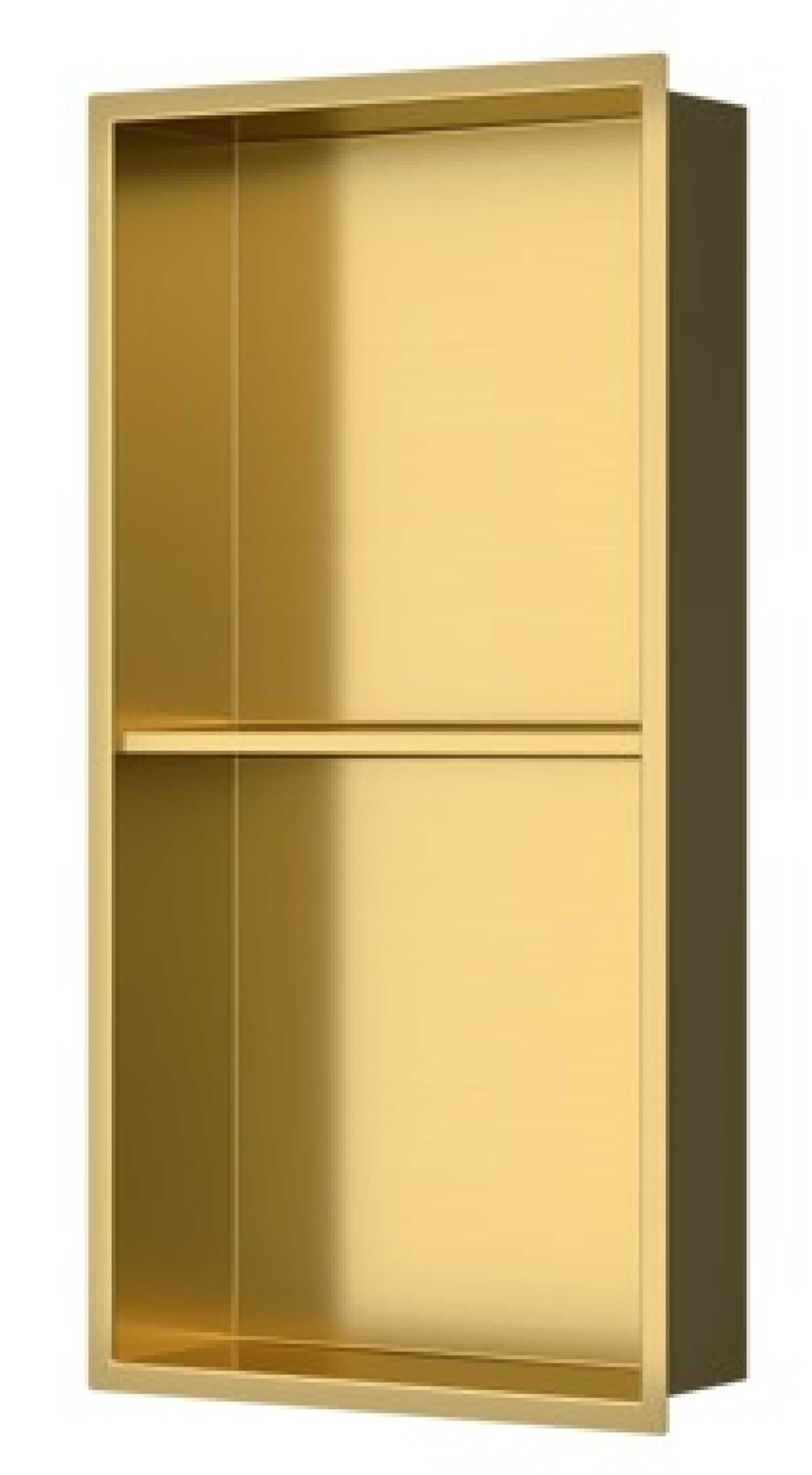 NICHO EM INOX  - 2 PRATELEIRAS