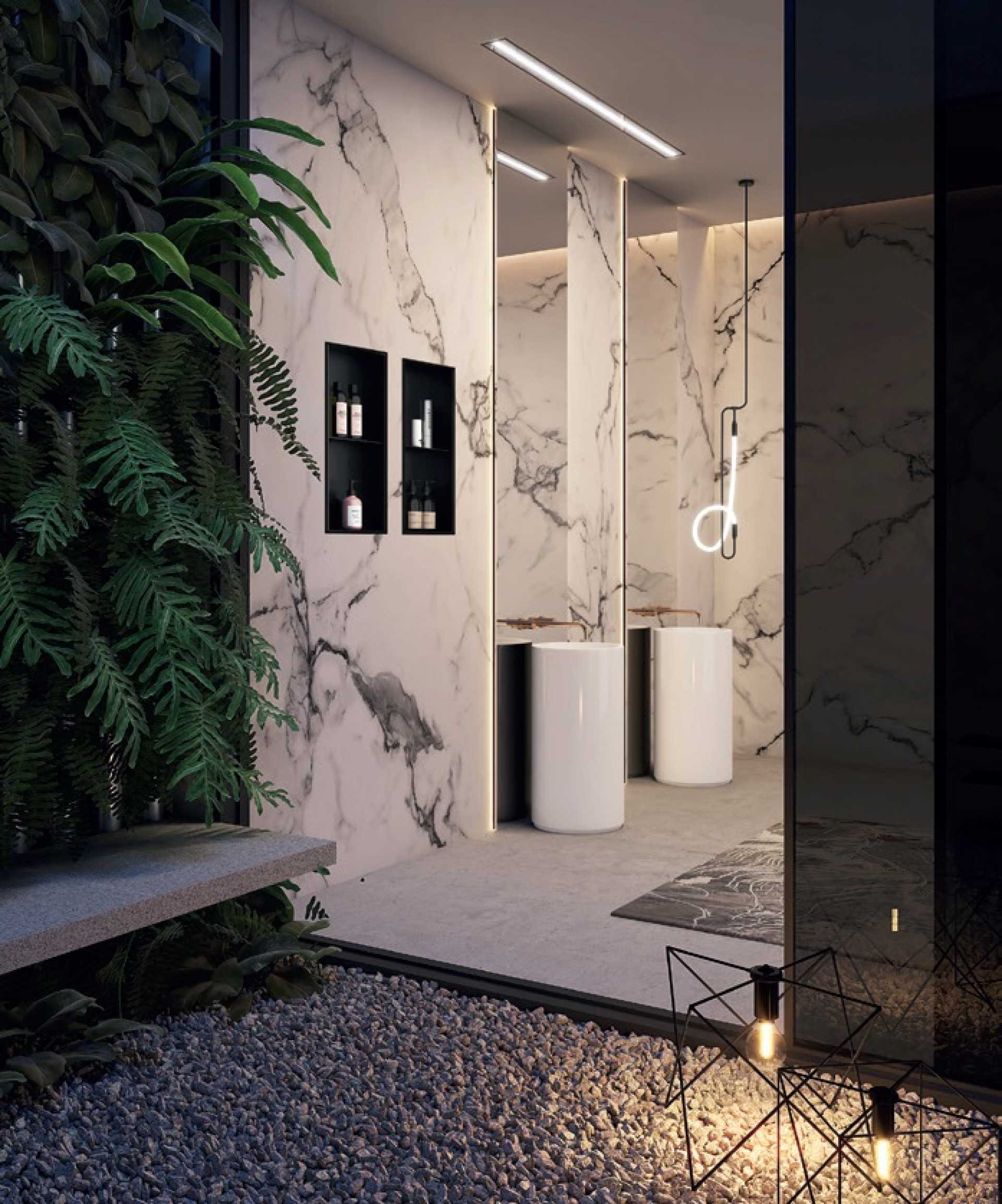 NICHO EM INOX  - 2 PRATELEIRAS