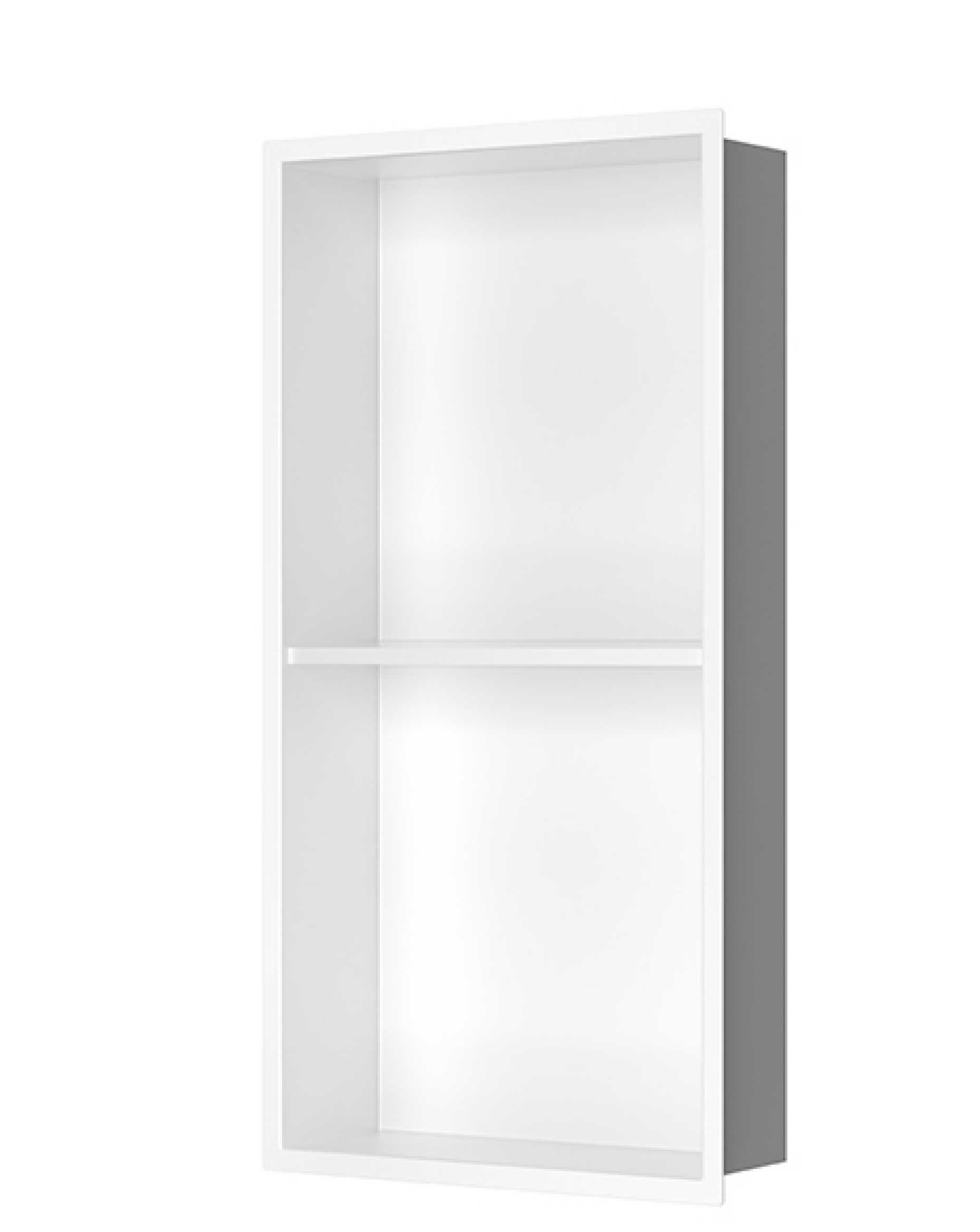 NICHO EM INOX  - 2 PRATELEIRAS